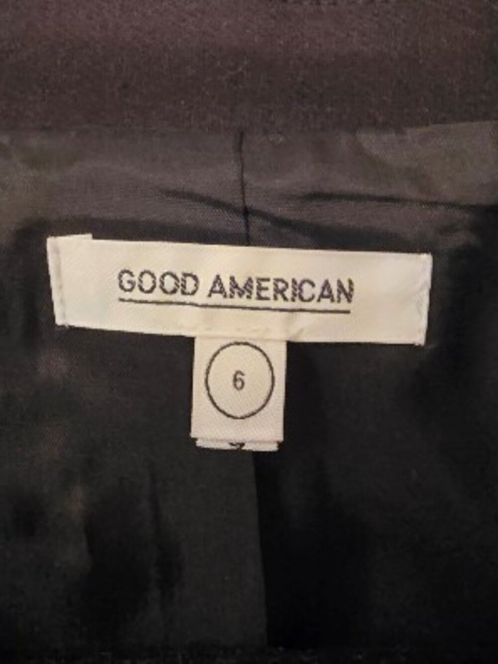 NWT Good American Black Longline Double-Breasted Blazer - 3X - 22/24 $259 - Picture 8 of 8